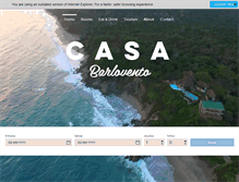 Tablet Screenshot of hotelcasabarlovento.com